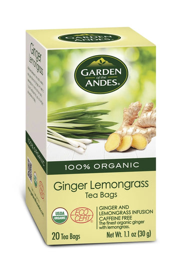 garden organic ginger lemon 3 box with 20 bags each box